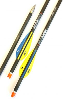 16.5" ArcherOpterX R, 3" Bronco Vanes, .001, Brass Insert, Alpha Nock HP (4739)