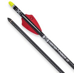 16" TenPoint EVO-X CenterPunch, 2.1″ Q2i Fusion-II Vanes, .001, Brass Insert, Yellow HP Alpha Nock (6 pk) (4475)