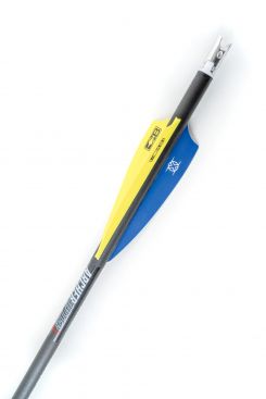 20" ArcherOpterX Evolution, 3.5" X Vanes, .001, Brass Insert, Alpha Nock Metal (4149)