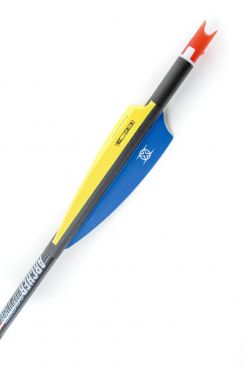 20" ArcherOpterX Evolution, 3.5" X Vanes, .001, Brass Insert, Alpha Nock red (4147)