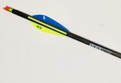 20" ArcherOpterX, 3" Bronco Vanes, .001, Brass Insert, Alpha Nock red (3755)