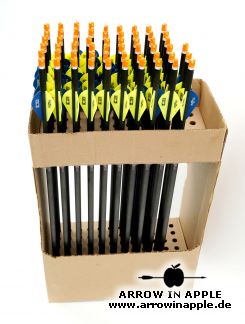 20" ArcherOpterX, 2" Blazer Vanes, .001, Brass Insert, Ravin Nock (3432)