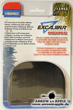 Excalibur Cheek Piece - Black Tact for Matrix Series & Stryker Offspring models (3033)