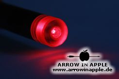 Lumenok Lighted Nock, Red, 2219 Aluminum, Flat, 3 Pk. (1636)