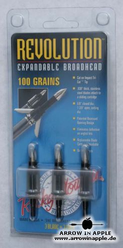 Rocky Mountain Warhead (Revolution) Broadheads, 100gr (3 pk) (578)