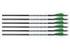 18" Excalibur V-Flight Pro, 2.5″ Q2i Fusion X-II Vanes, Brass Insert, Rhino V-Nock (6 pk) (4981)