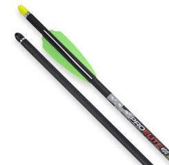 20" TenPoint Pro Elite 400, 3" Q2i Fusion X-II Vanes, .003, Alu Insert, Alpha Nock HP yellow (3 pk) (4674)