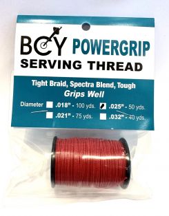 BCY Crossbow Center Serving, Powergrip, 0.25 - 50 yds, red (4470)
