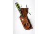Belt quiver, leather, brown (1409)