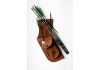 Belt quiver, leather, brown (1410)