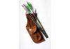 Belt quiver, leather, brown (1411)